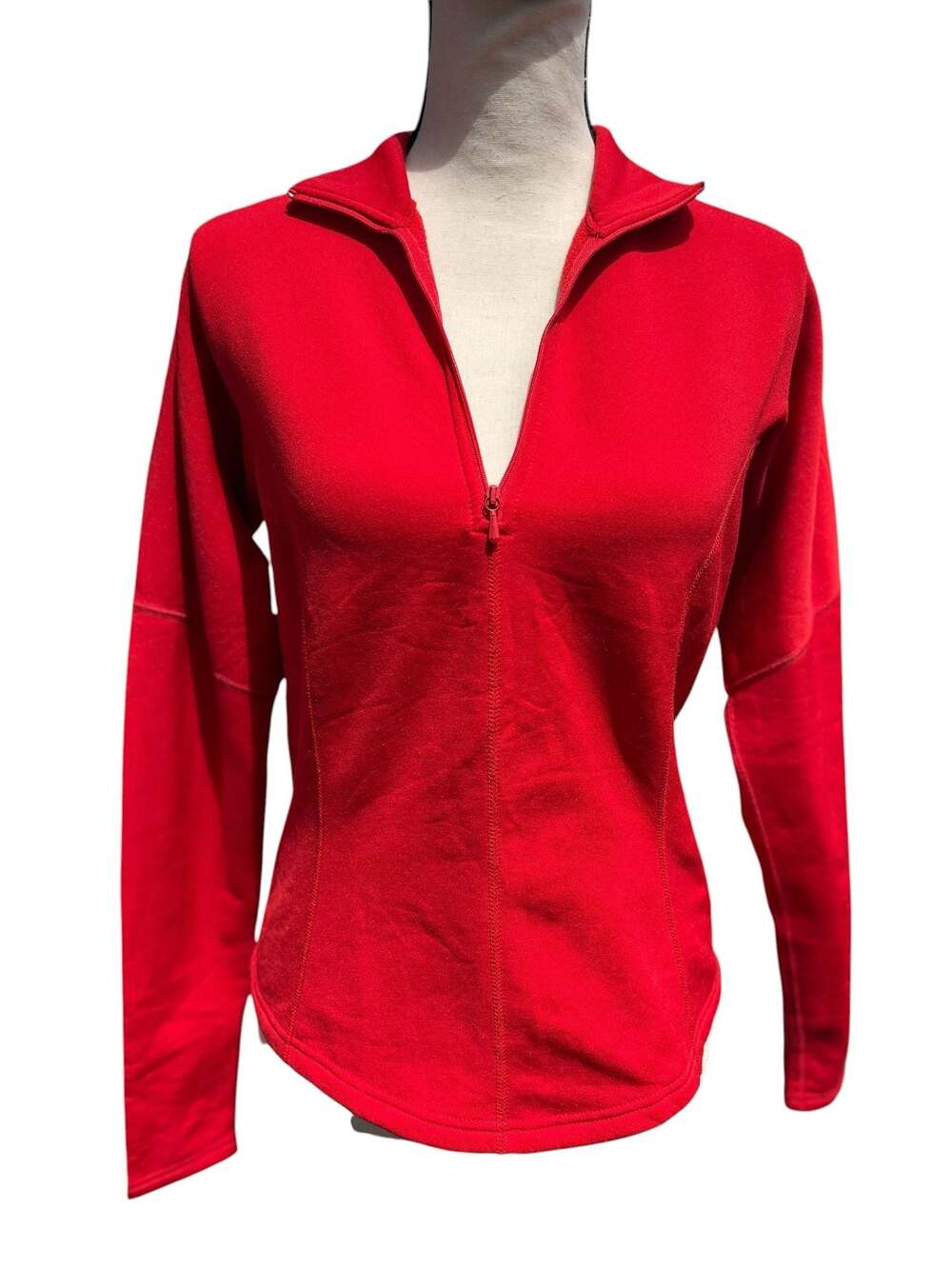 Vintage 1990’s Obermeyer Women's Red Polartec Pullover Fleece B183